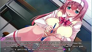 Yui-chan feels humiliated as she becomes my cum sponge in this game.