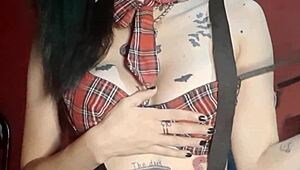 Tak boleh berhenti main dildo, bontot kurus Brazil dan faraj berbulu, oops...