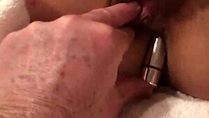 rubbing my shaved pussy with several toys latina amateurs