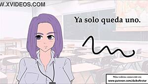 JOI con la Profesora Castigando Tus Pelotas con Cuerda