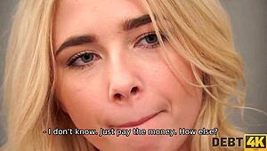 Blonde Angel Face Trades for Expensive Furniture