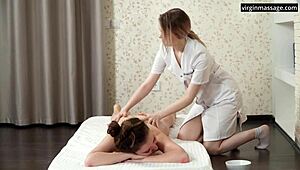 Vera Funtik, feel my hands on your virgin body again during this wet massage!