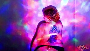 Hey, watch this BBW goddess dance naked with oiled curves!