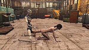 Elie dobi veliko analno jebanje od sintetičnega v Fallout 4