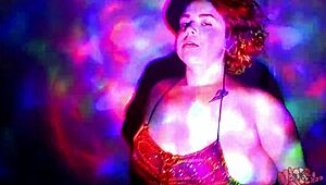 Hey, watch this BBW goddess dance naked with oiled curves!