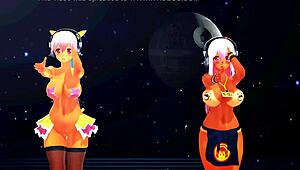 Half-Naked Girls Dancing And Singing In Yoiyoi Kokon