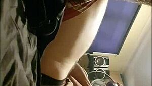 Sexy brunette teresa performs deepthroat and swallow on pocket rocket