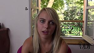 chloe toy undresses for anal play