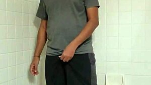 Alan prasad's steamy solo session in the bathroom