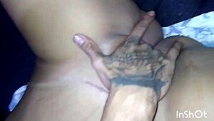 Latina bitch deepthroats cock with hot ass
