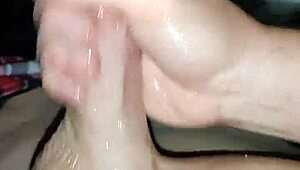 twink explodes messy cum after 20 mins of edging 😈