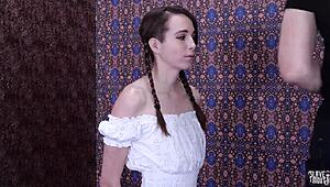 Hey, Chained Teen Submits To Rough Deepthroat And Rimjob!