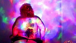 Hey, watch this BBW goddess dance naked with oiled curves!