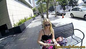 Intense Public Teen Blowjob in POV