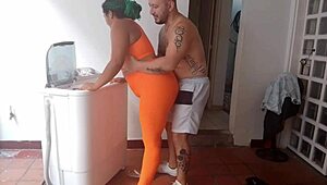 Wow, Latina Prostitute Gets Her Ass Checked By Technician's Big Cock!