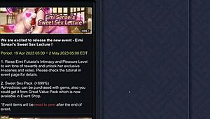 Episode 2: Spiser Eimi Fukudas glatte fisse med slik og sprøjt i King of Kinks hentai