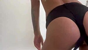 Monika fox dances and strips naked on stage