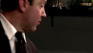 sexy girls get convinced to share two delicious cocks on the sofa