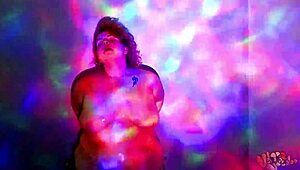 Hey, watch this BBW goddess dance naked with oiled curves!