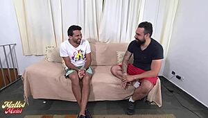 i couldn't handle that fat cock in my ass, it showered cum everywhere - joseph britadeira and dany rio