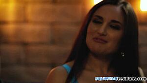 Erotic lesbian babe squirts during face sitting session