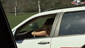 Brunette Slut With Big Tits And Curls Gets Picked Up On The Street