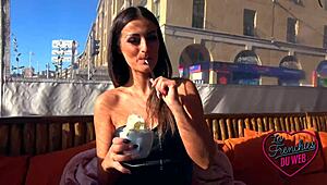 lylou glam, 25, is a hot milf in lingerie, showing big tits! 😘