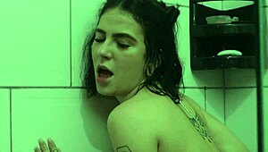 i shower with my cousin, saving water while fucking her tight latina pussy to orgasm.