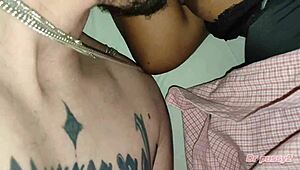 did you rub your big cock on her african ebony tits until cumshot?