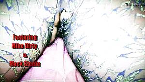 feeling the intense pleasure from that monster cock in the hood gangbang