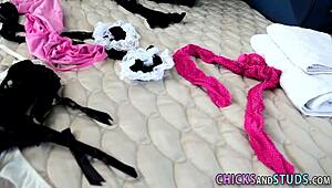 Tattooed Babe Rides Cock Hard