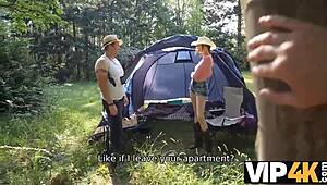 old man picks up teen for outdoor fucking in czech pov