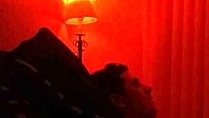 Amateur BBW wife deepthroats and rides cock passionately on sofa