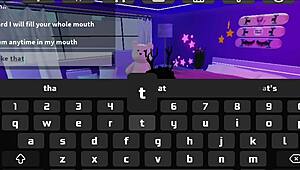 A dominant Roblox player educates a naughty maid in submission
