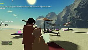 i'm sucking a huge cock on the beach in roblox condo