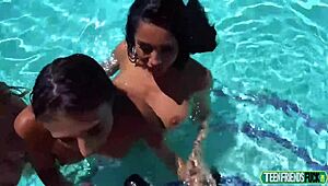 gia derza laney grey gianna grey swimming competition with coach