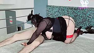 Watch my third cuckold encounter with single while husband records.