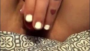 Milf Rubbing One Out on Partner's Cam!