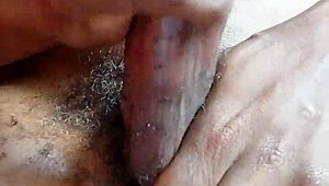 Anonrio's big black cock gets a handjob in part 2