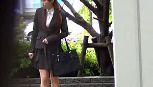Embarrassed Asian caught pissing outdoors, oops sorry!