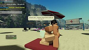 i'm sucking a huge cock on the beach in roblox condo