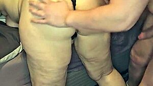 Boldly Eating Her Ass And Pussy From The Back, Creating Gaping Holes