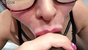 Stepmom enjoys shower with stepson