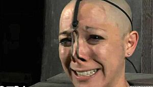 Oh, the painful clamping on her beautiful milk sacks while she sucks cock in doggystyle!