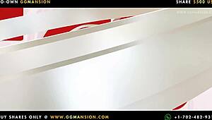 Redhead latina masturbates her big ass with lovense toy