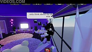 roblox master trains new slutty slave with stockings and creampie