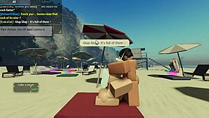 i'm sucking a huge cock on the beach in roblox condo