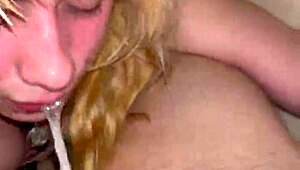 Sloppy Wet Blowjob in House Turns Wild and Messy