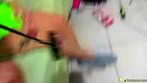 Is that teen having sex on the table?