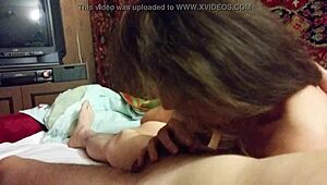 my gf gived me a new year blowjob gift